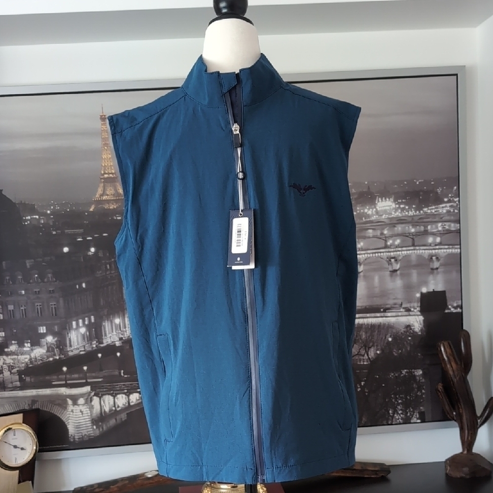 Holderness & Bourne Men's Conrad Vest in Marine,NWT,Size M.